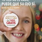 Cartel Campaña Escolar a Favor de la Salud Visual Infantil